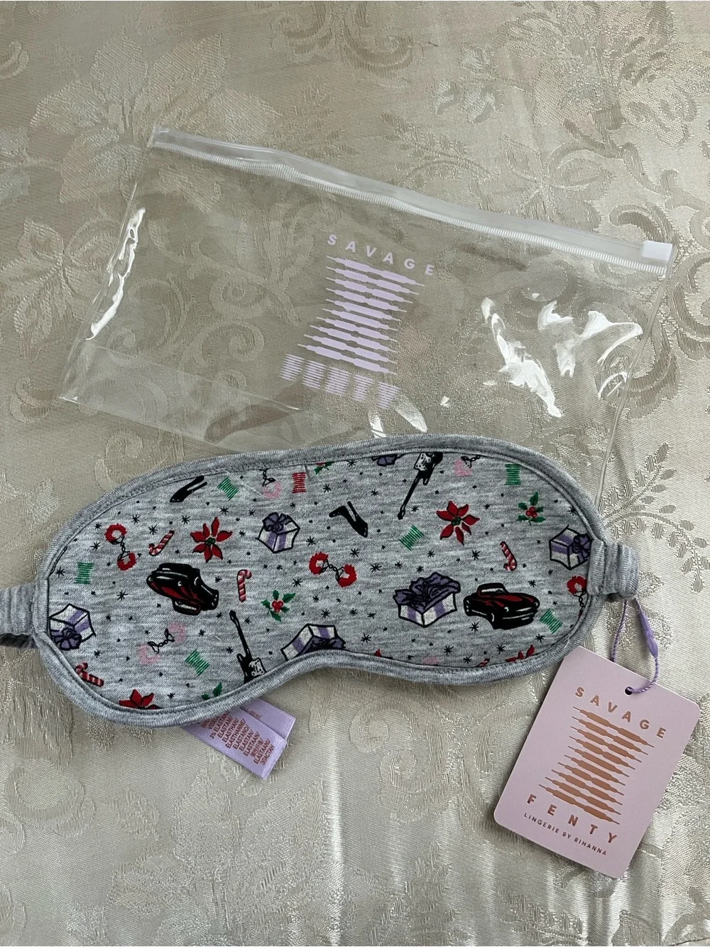 Savage Fenty Sleep Eye Mask - Christmas Print